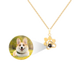 PET PROJECTION PHOTO NECKLACE -  PERSONALIZED PHOTO