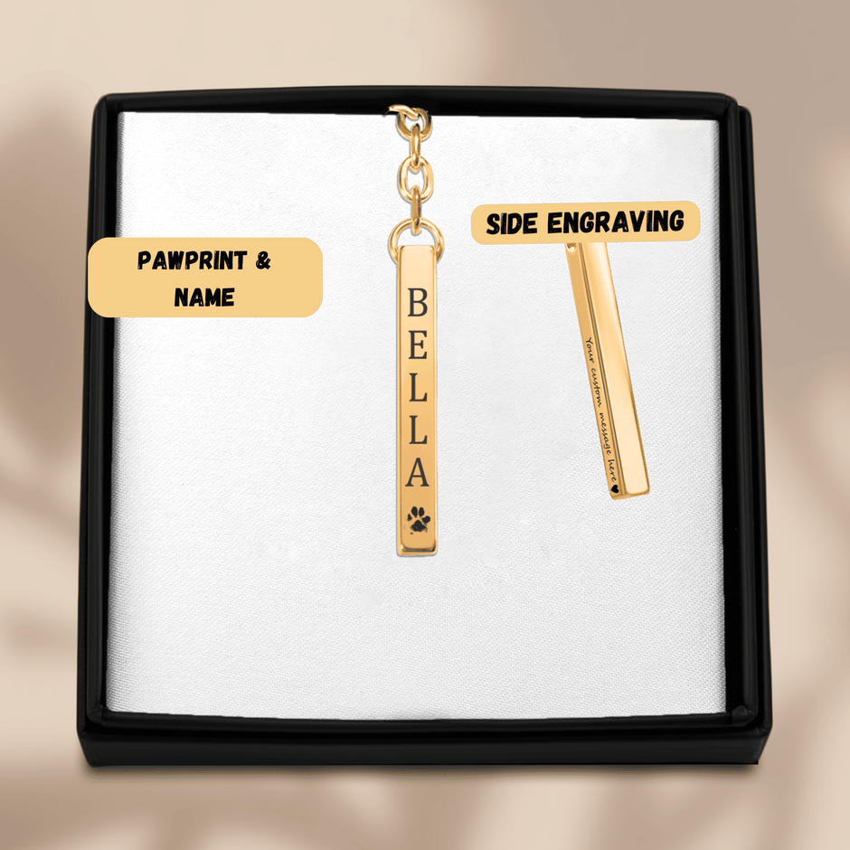 PERSONALIZED PET NAME KEYCHAIN