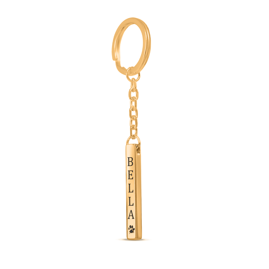 PERSONALIZED PET NAME KEYCHAIN