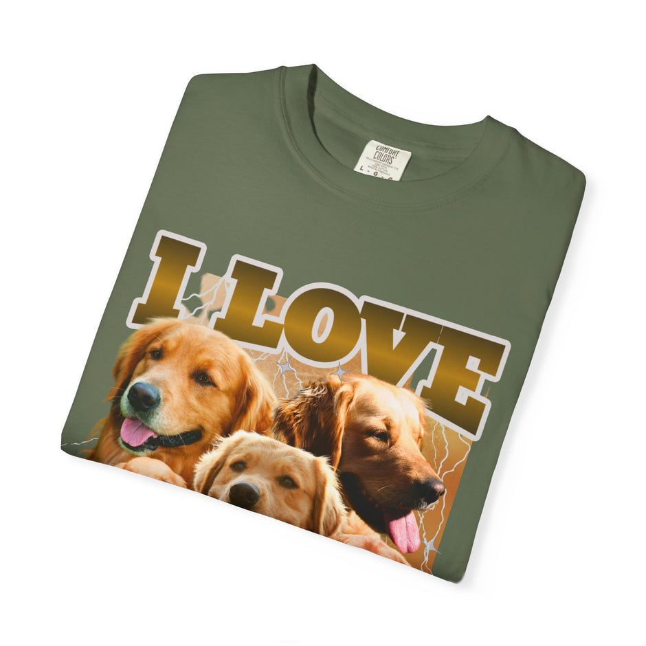 I LOVE DUMB BLONDES – PERSONALIZED PET PHOTO T-SHIRT