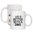 Girl and Dogs - Life Is Better With Dogs - Personalized Mug