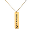 PERSONALIZED PET'S NAME & PET'S PRINT NECKLACE