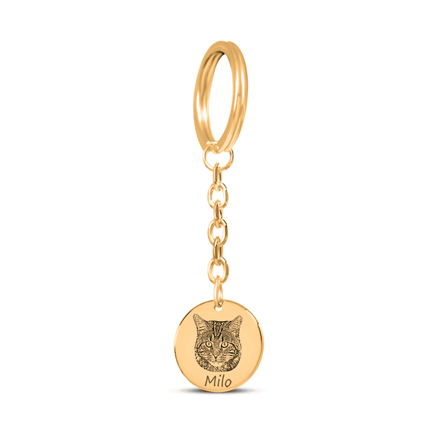 PERSONALIZED PET PORTRAIT KEYCHAIN
