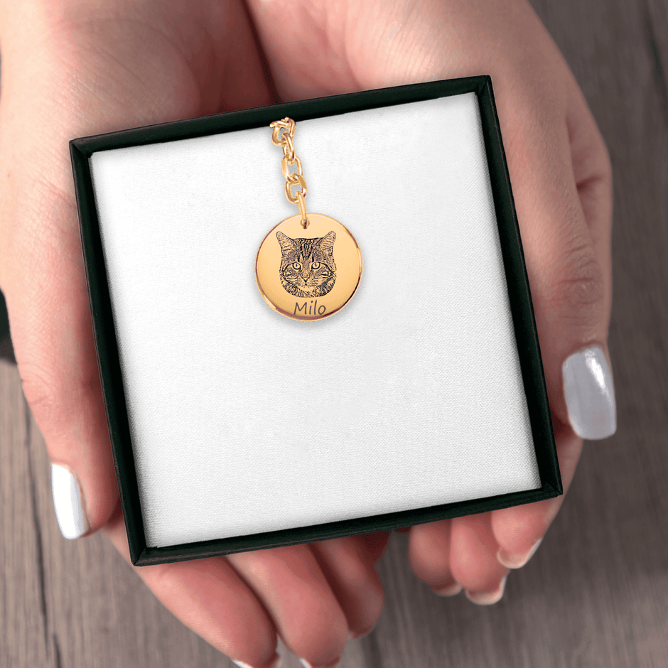PERSONALIZED PET PORTRAIT KEYCHAIN
