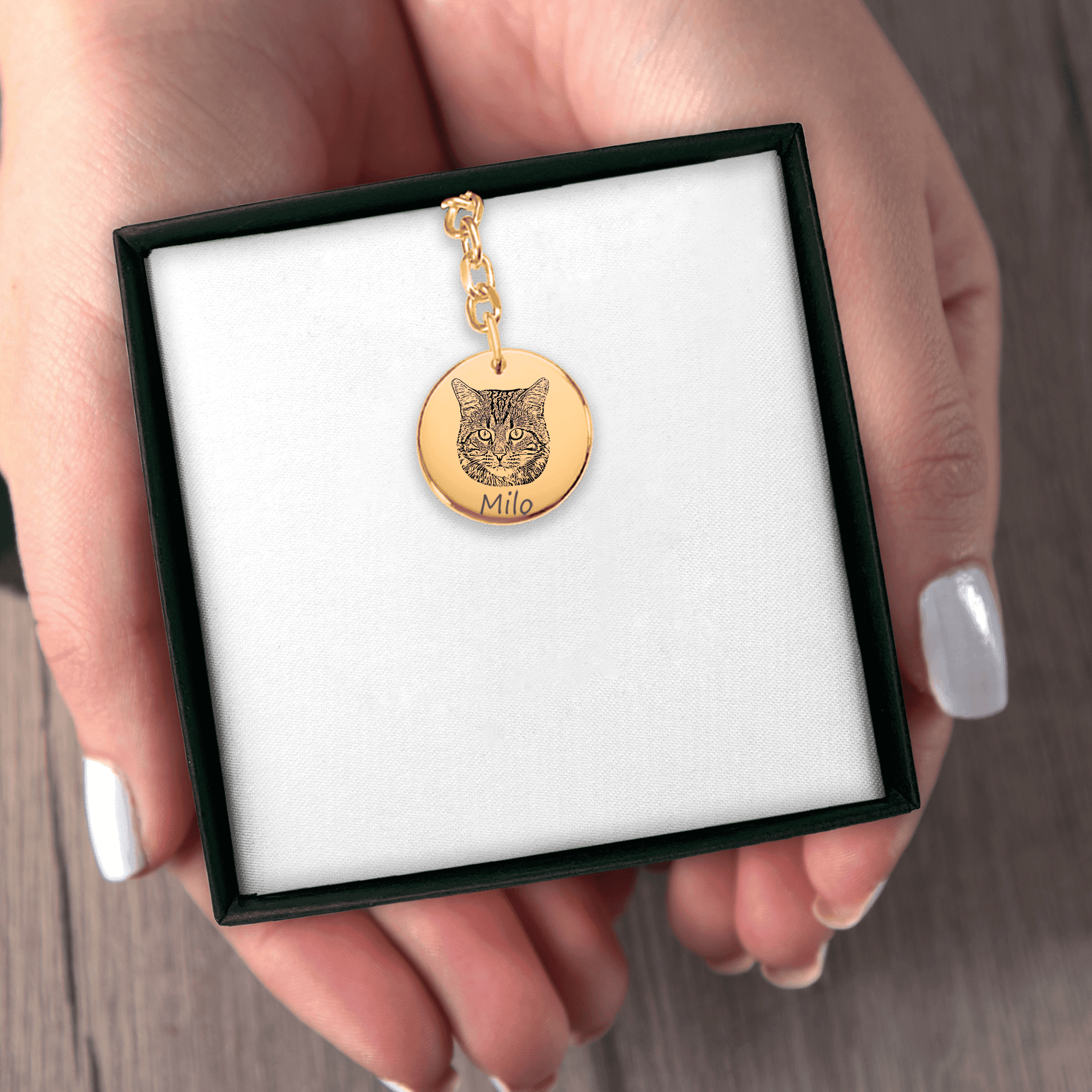 PERSONALIZED PET PORTRAIT KEYCHAIN