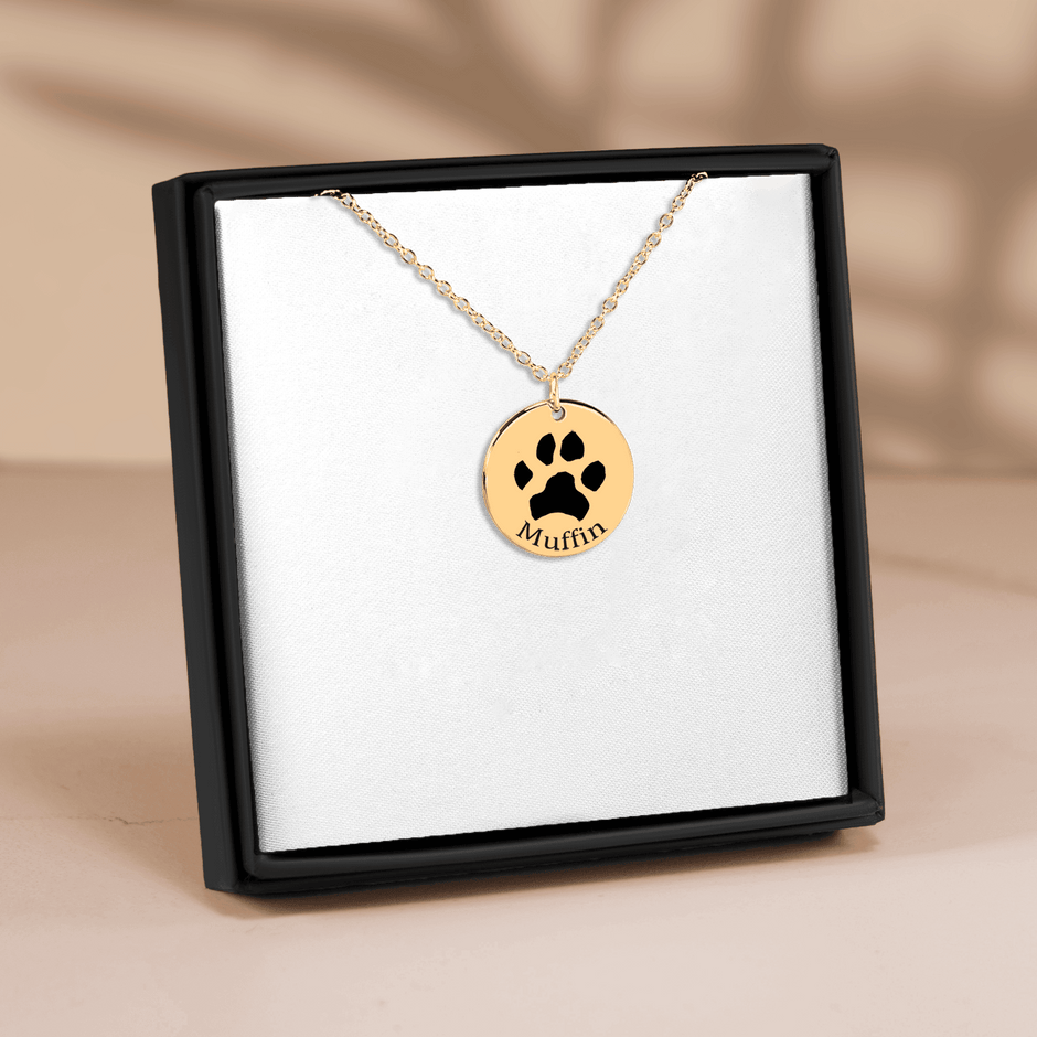PERSONALIZED PAW PRINT NECKLACE