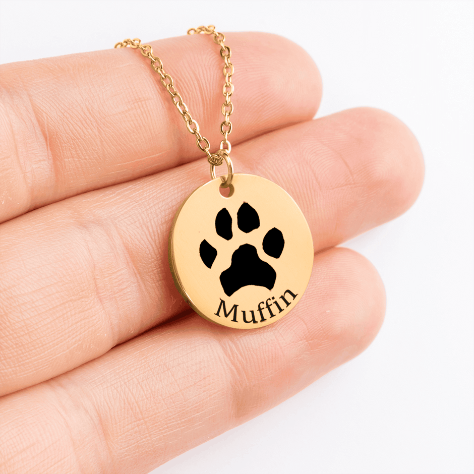 PERSONALIZED PAW PRINT NECKLACE