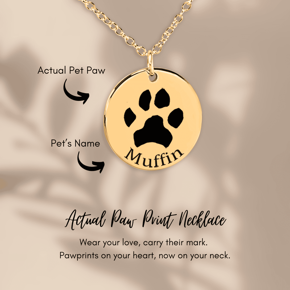 PERSONALIZED PAW PRINT NECKLACE