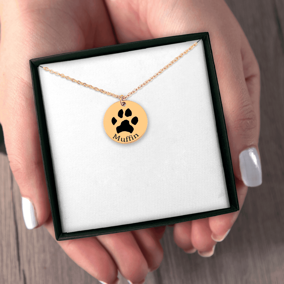 PERSONALIZED PAW PRINT NECKLACE