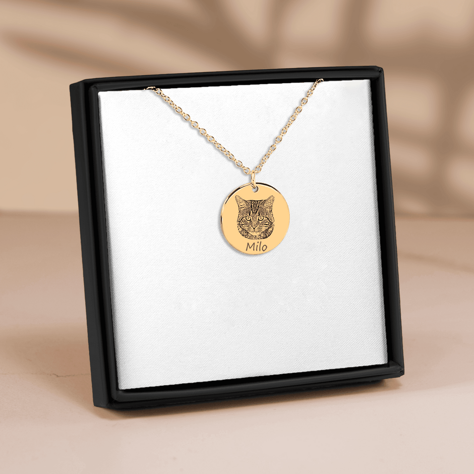 PERSONALIZED PET FACE PORTRAIT NECKLACE