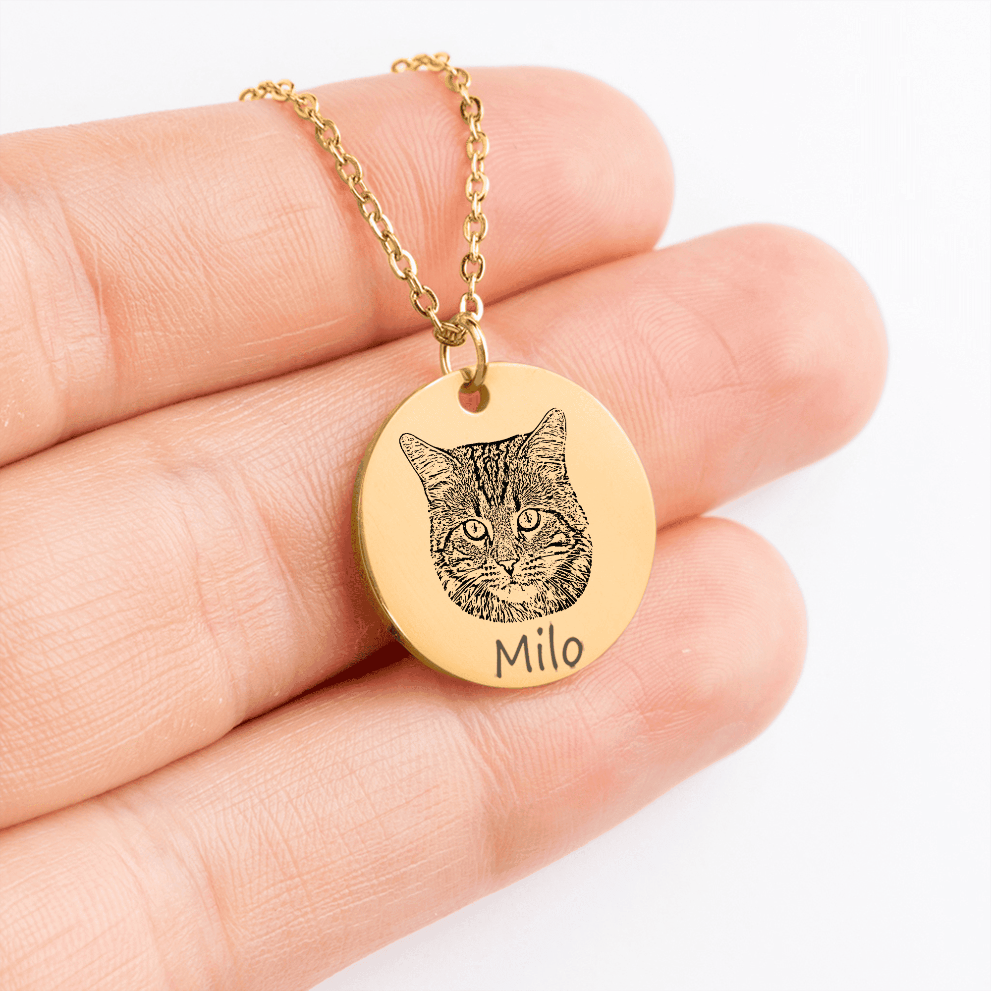 PERSONALIZED PET FACE PORTRAIT NECKLACE
