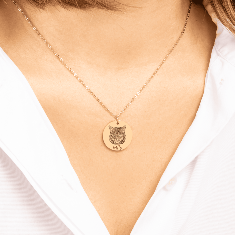 PERSONALIZED PET FACE PORTRAIT NECKLACE