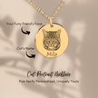 PERSONALIZED PET FACE PORTRAIT NECKLACE