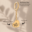 PERSONALIZED PET PROTRAIT HEART KEYCHAIN